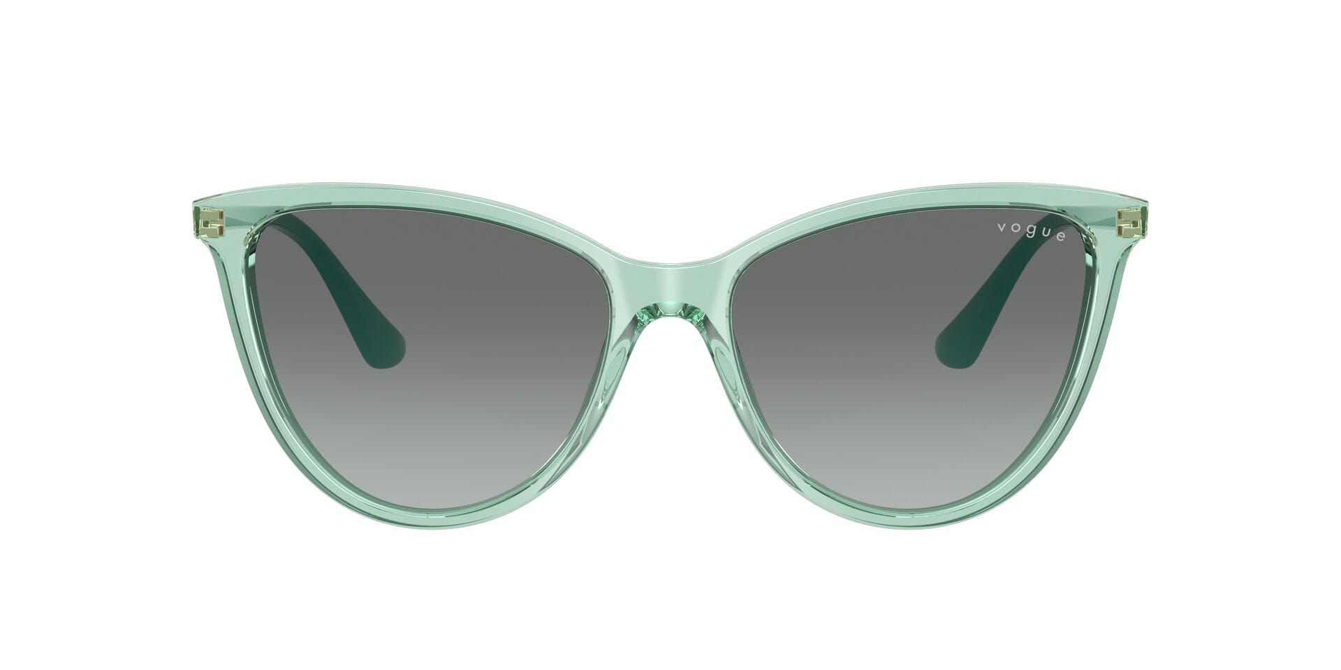 Vogue 0VO5593SI Sunglass Transparent Green Female Full Shell Sunglass — Transparent Green frame — view 2