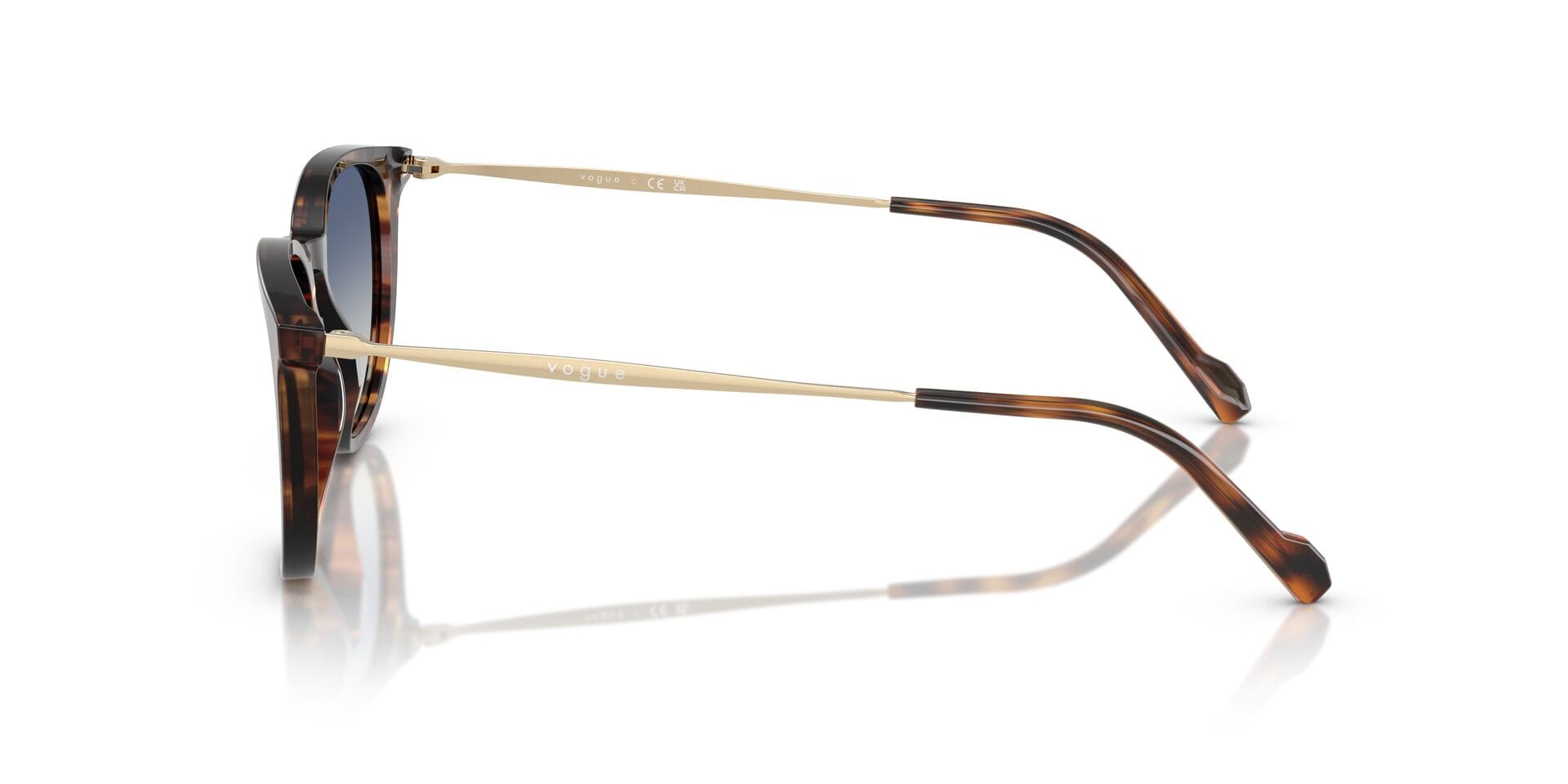 Vogue 0VO5594SI Sunglass Havana Unisex Full Metal Sunglass — Havana frame — view 3