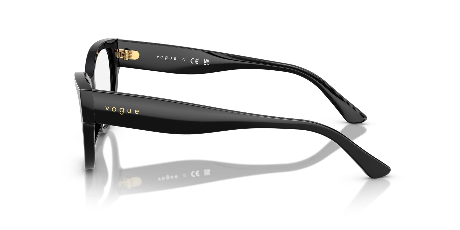 Vogue 0VO5604 Frame Black Female Full Shell Frame — Black frame — view 3
