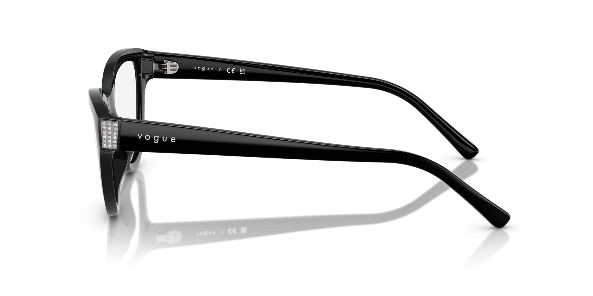 Vogue 0VO5610B Frame Black Female Full Shell Frame — Black frame — view 3