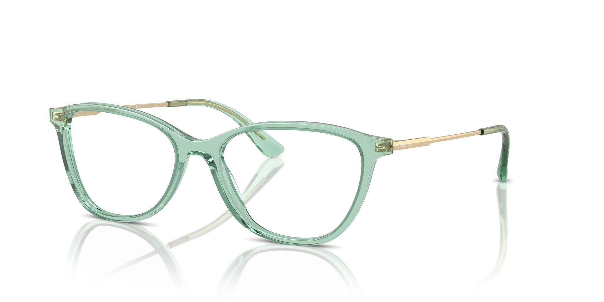 Vogue 0VO5398-I Frame Transparent Green Female Full Metal — Transparent Green frame