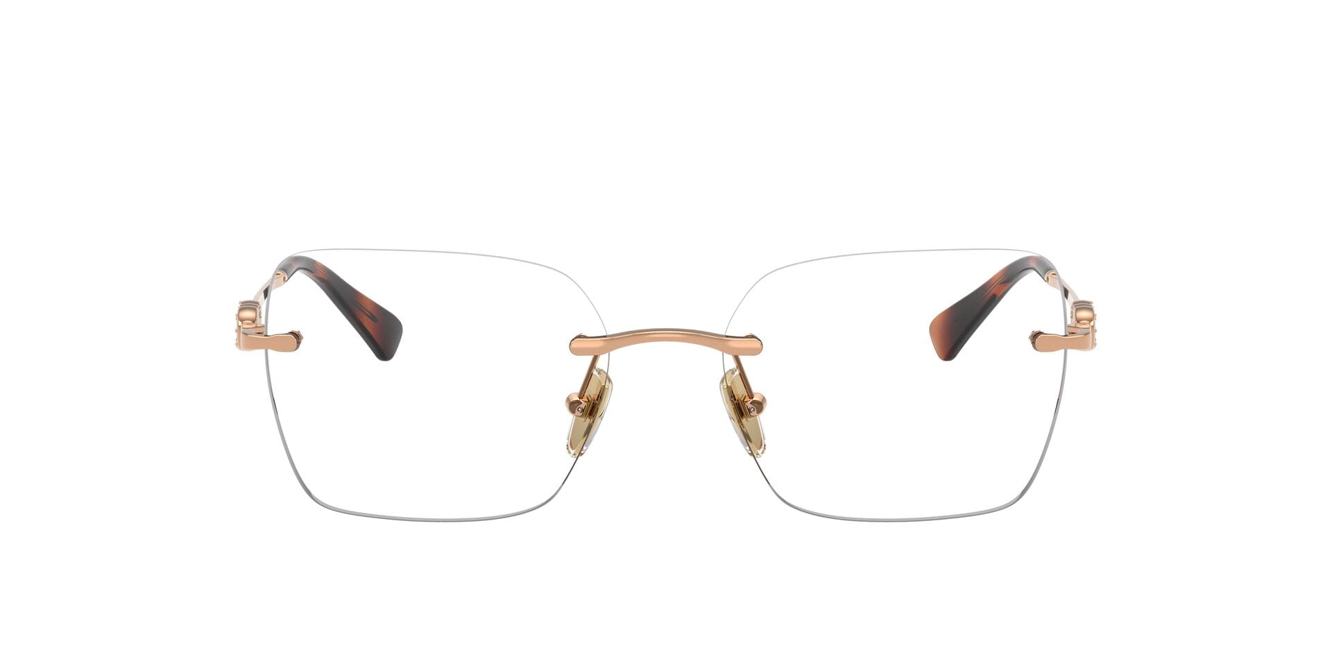 Vogue 0VO4320B Frame Rose Gold Female RimLess Metal Frame — Rose Gold frame — view 2