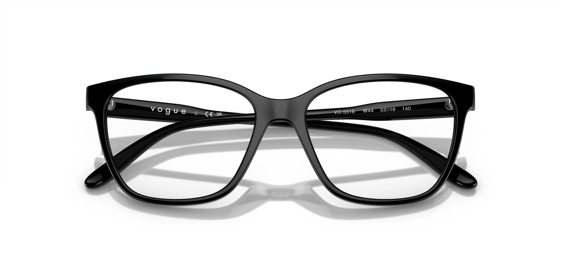 Vogue 0VO5518 Frame Black Female Full Shell Frame — Black frame — view 7