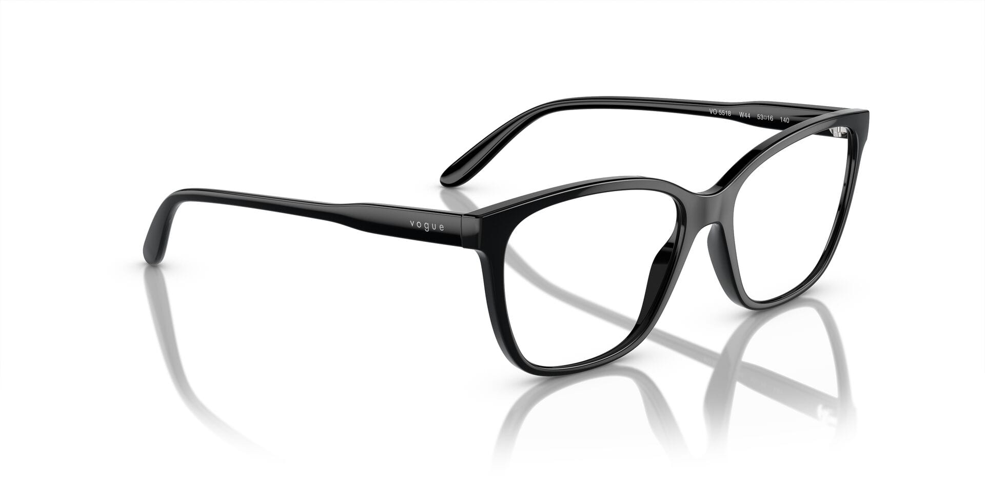 Vogue 0VO5518 Frame Black Female Full Shell Frame — Black frame — view 8