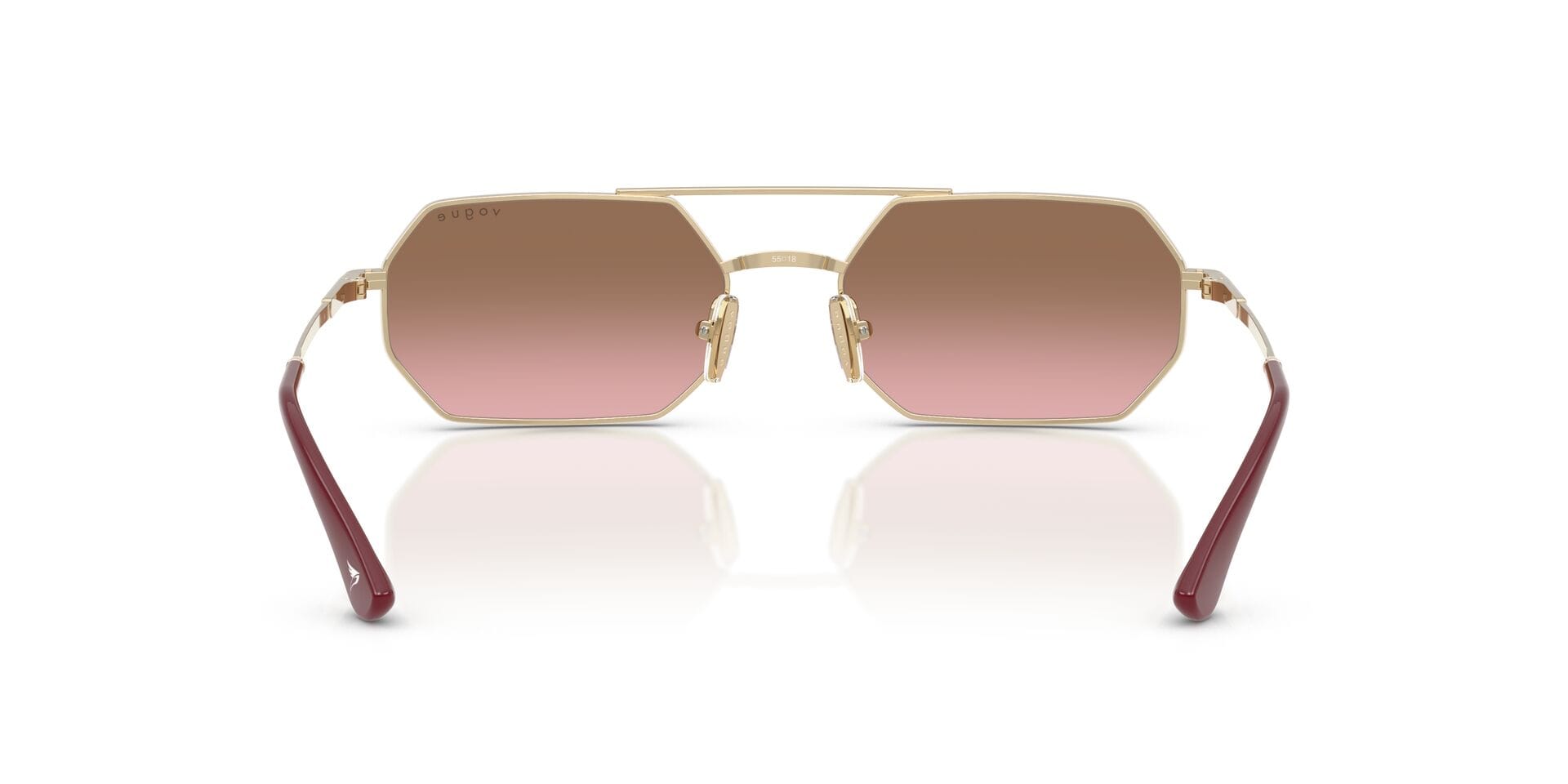 Vogue 0VO4329S Sunglass Gold Female Full Metal Sunglass — Gold frame — view 2