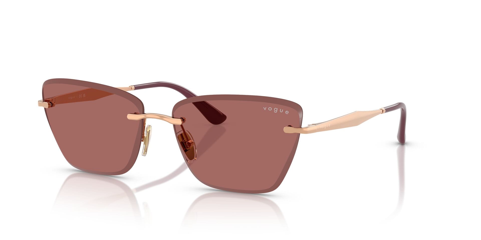 Vogue 0VO4332S Sunglass Pink Female Metal Sunglass — Pink frame — view 2