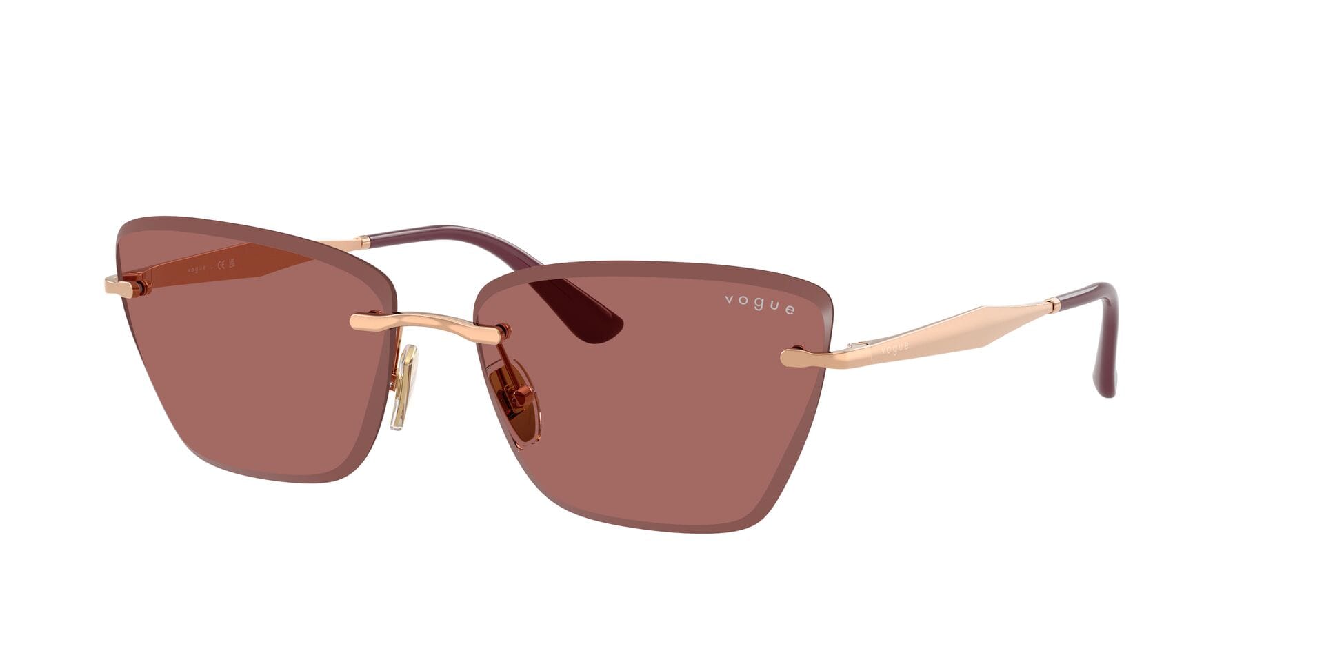 Vogue 0VO4332S Sunglass Pink Female Metal Sunglass — Pink frame — view 3
