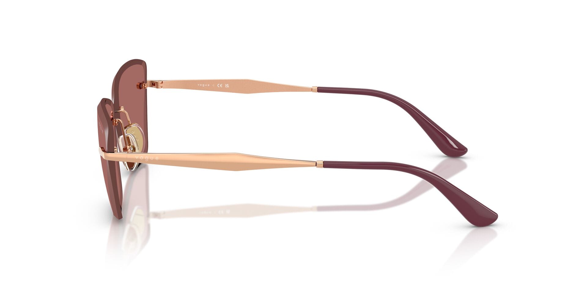 Vogue 0VO4332S Sunglass Pink Female Metal Sunglass — Pink frame — view 5