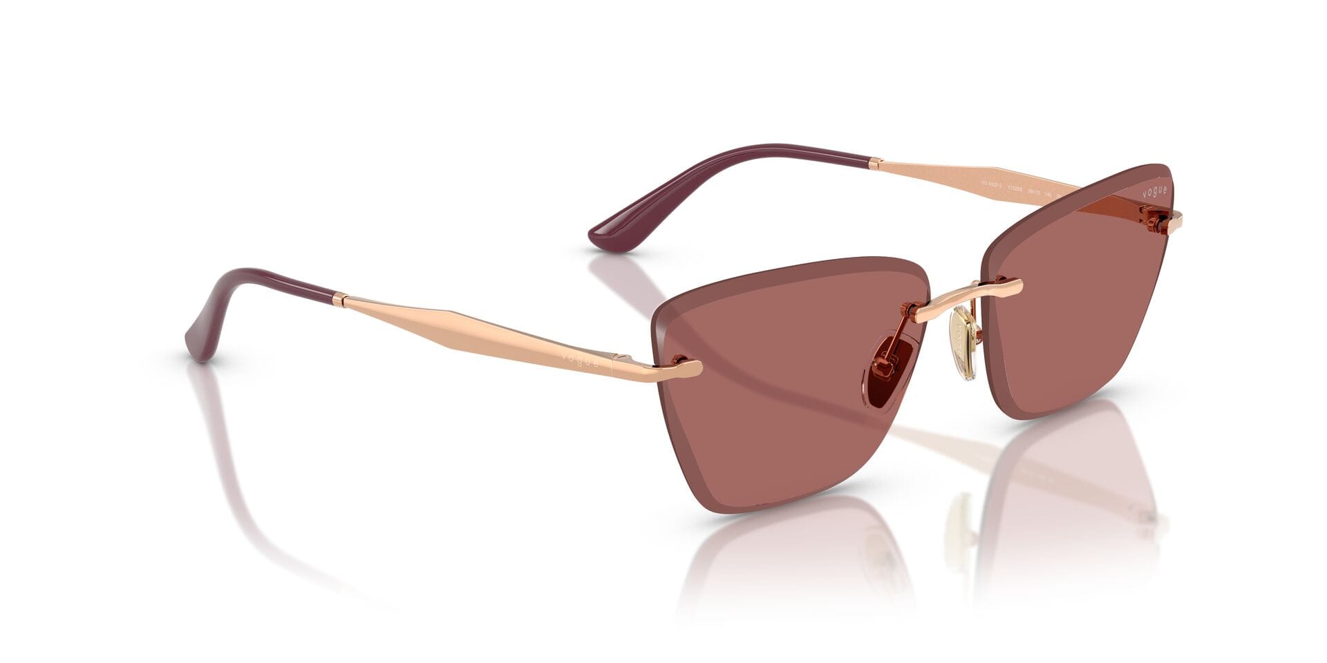 Vogue 0VO4332S Sunglass Pink Female Metal Sunglass — Pink frame — view 8