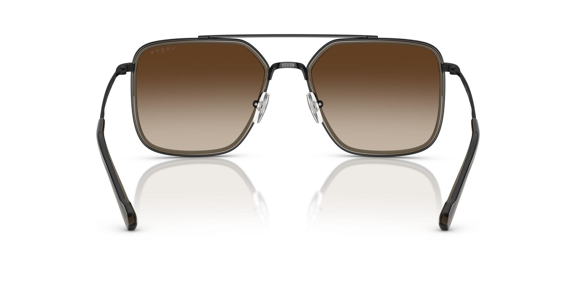 Vogue 0VO4336SI Sunglass Black Male Full Metal Sunglass — Black frame — view 2