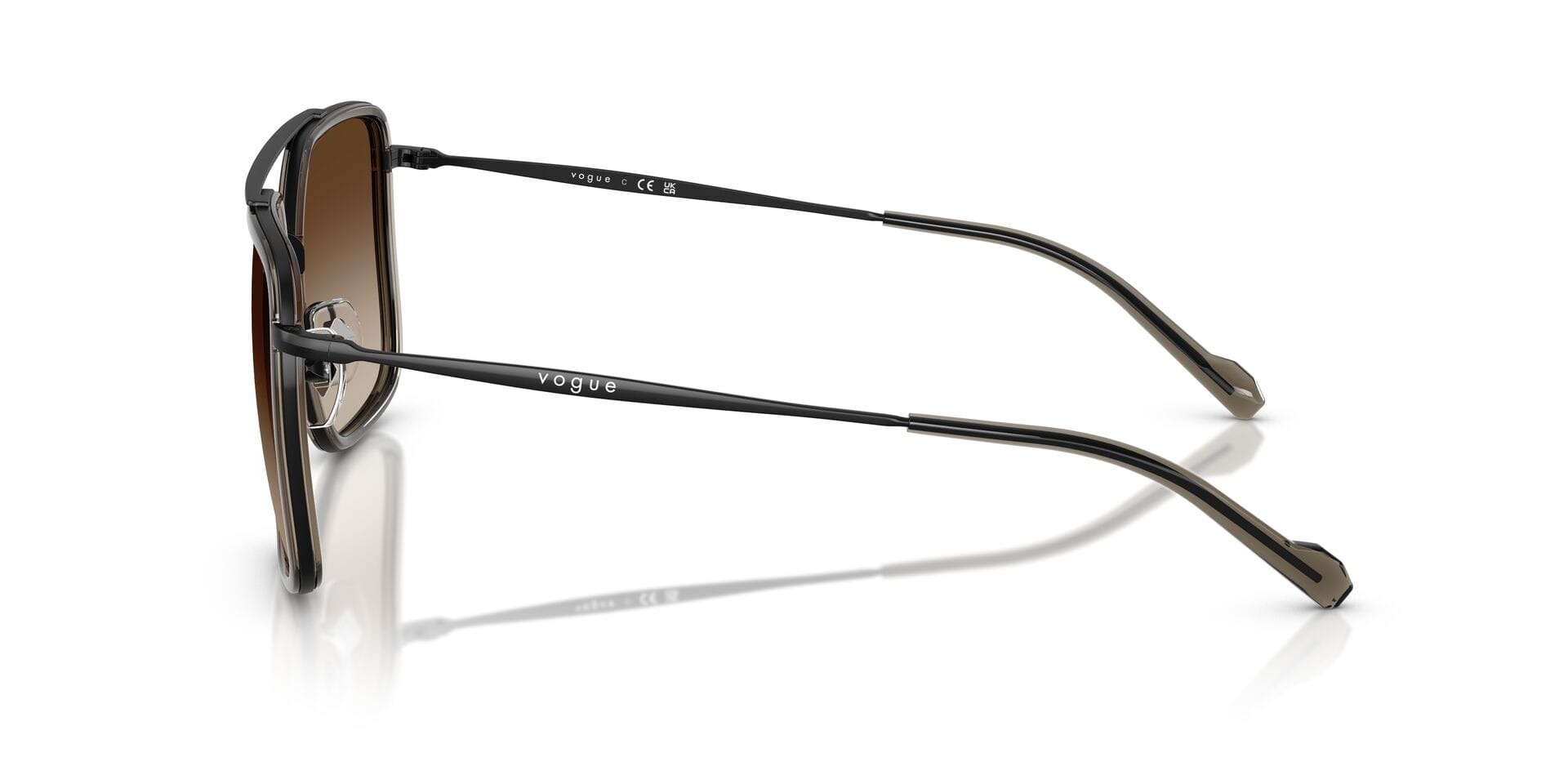 Vogue 0VO4336SI Sunglass Black Male Full Metal Sunglass — Black frame — view 4