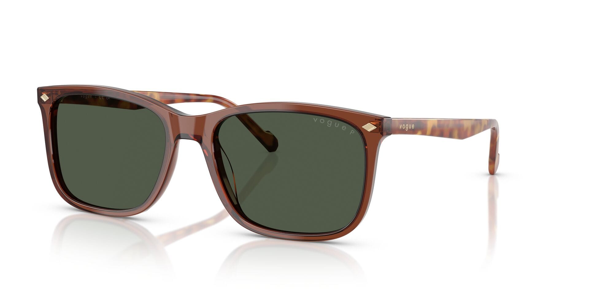 Vogue 0VO5618S Sunglass Brown Male Full Shell — Brown frame