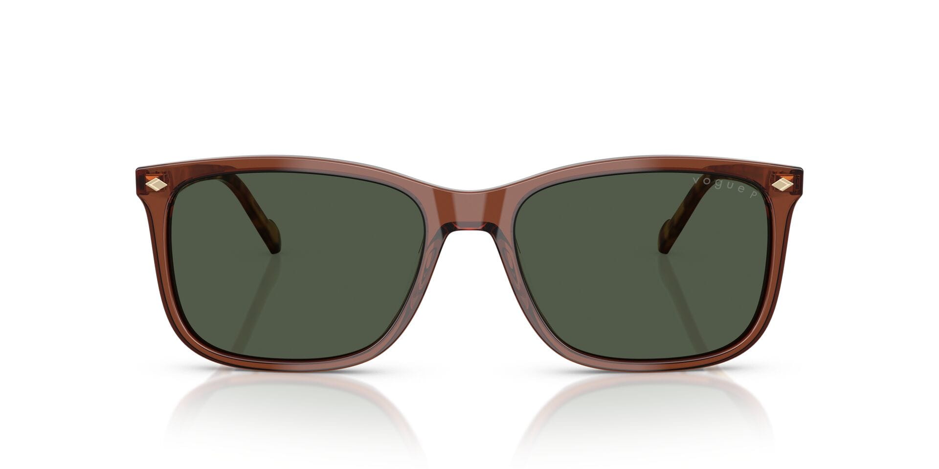 Vogue 0VO5618S Sunglass Brown Male Full Shell Sunglass — Brown frame — view 3
