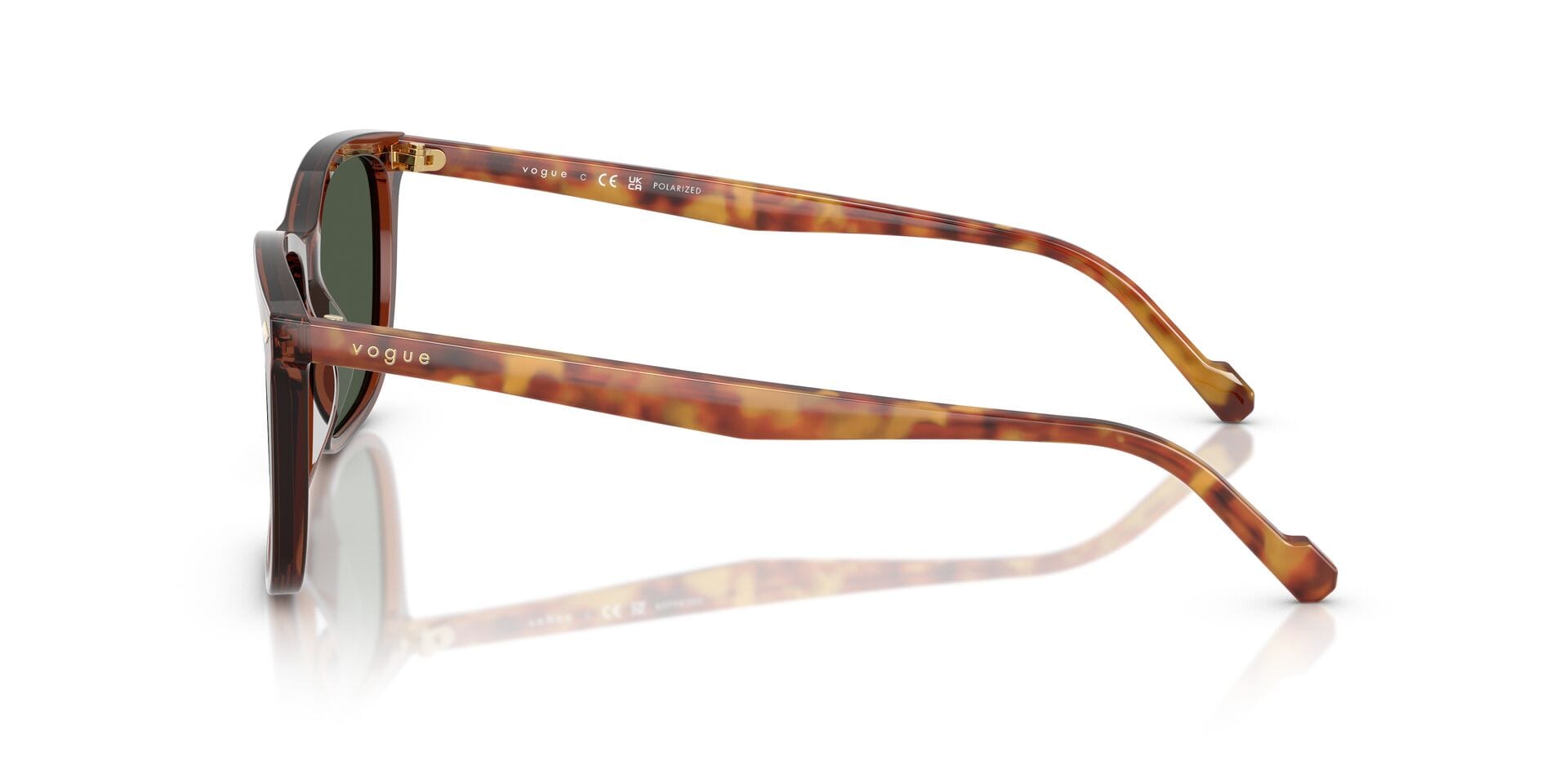 Vogue 0VO5618S Sunglass Brown Male Full Shell Sunglass — Brown frame — view 4