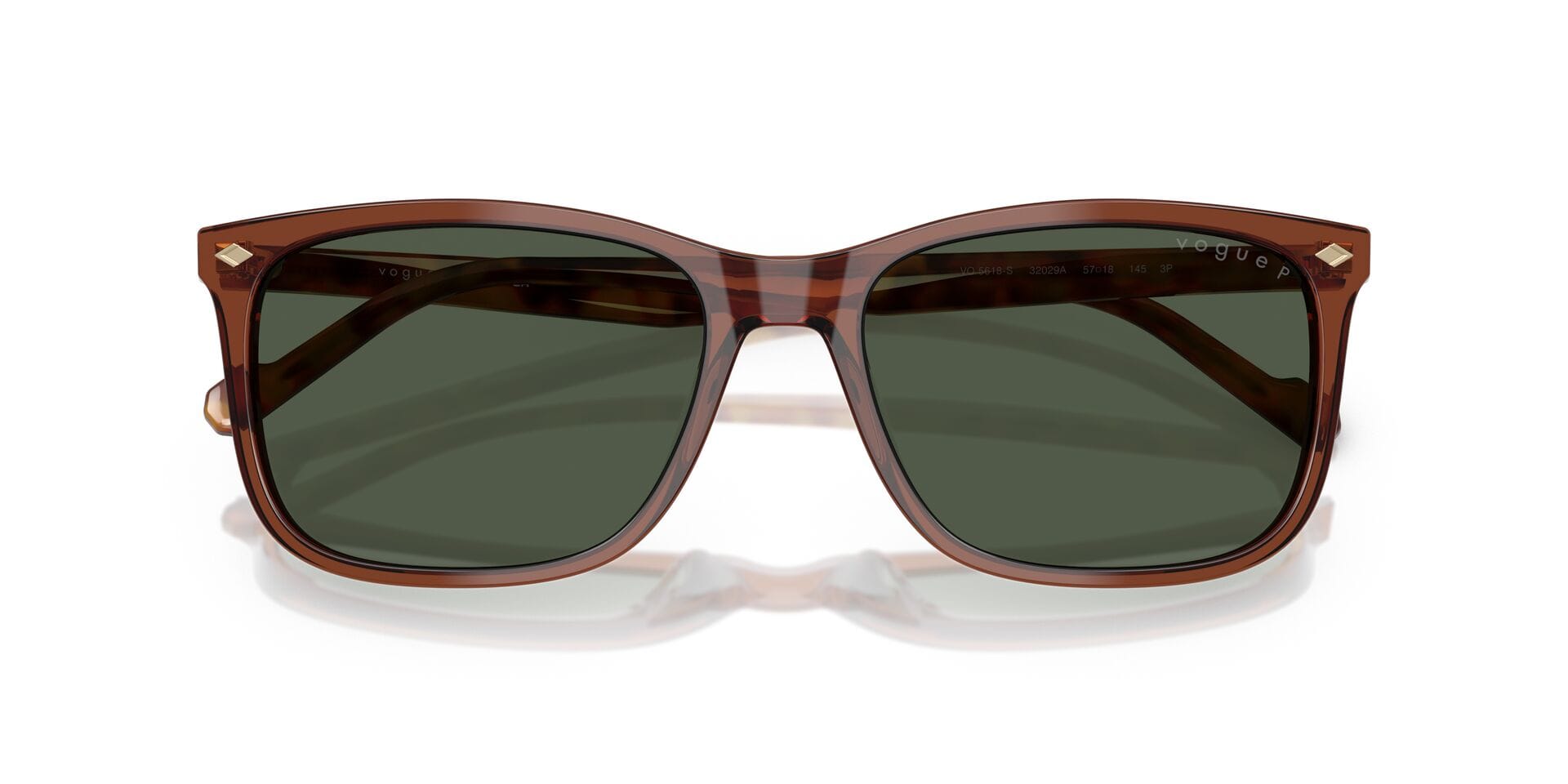 Vogue 0VO5618S Sunglass Brown Male Full Shell Sunglass — Brown frame — view 5