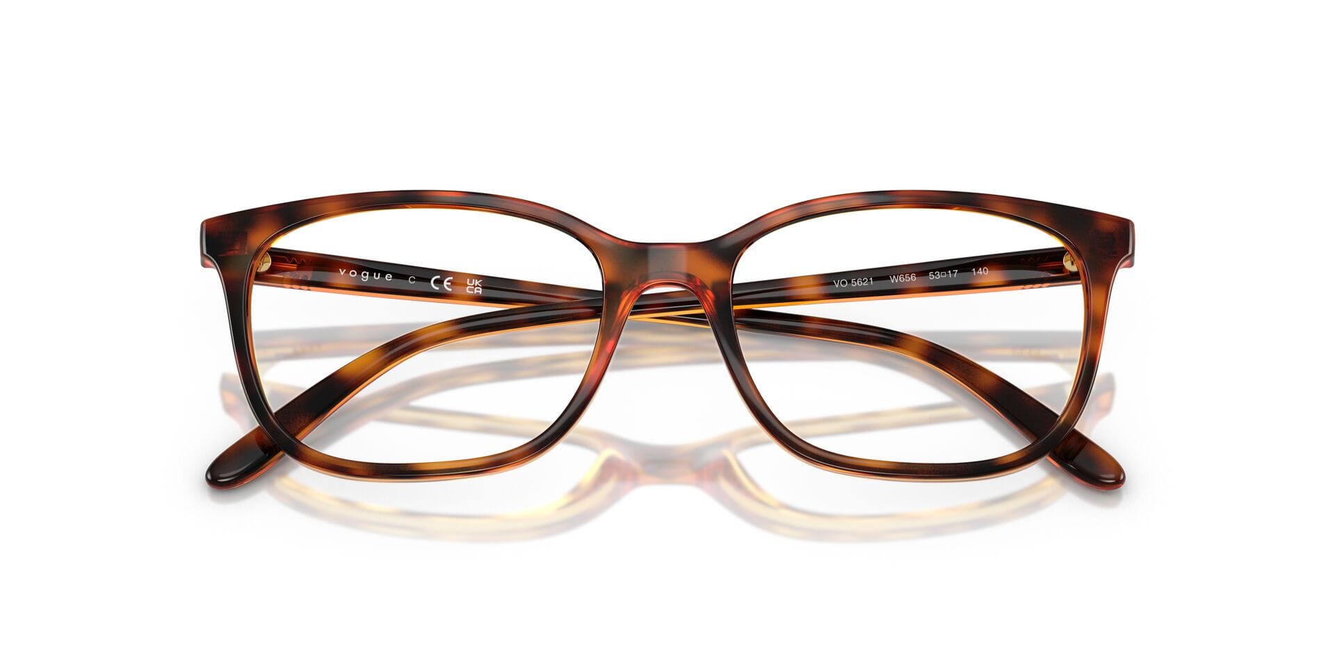 Vogue 0VO5621 Frame Havana Female Full Shell Frame — Havana frame — view 5