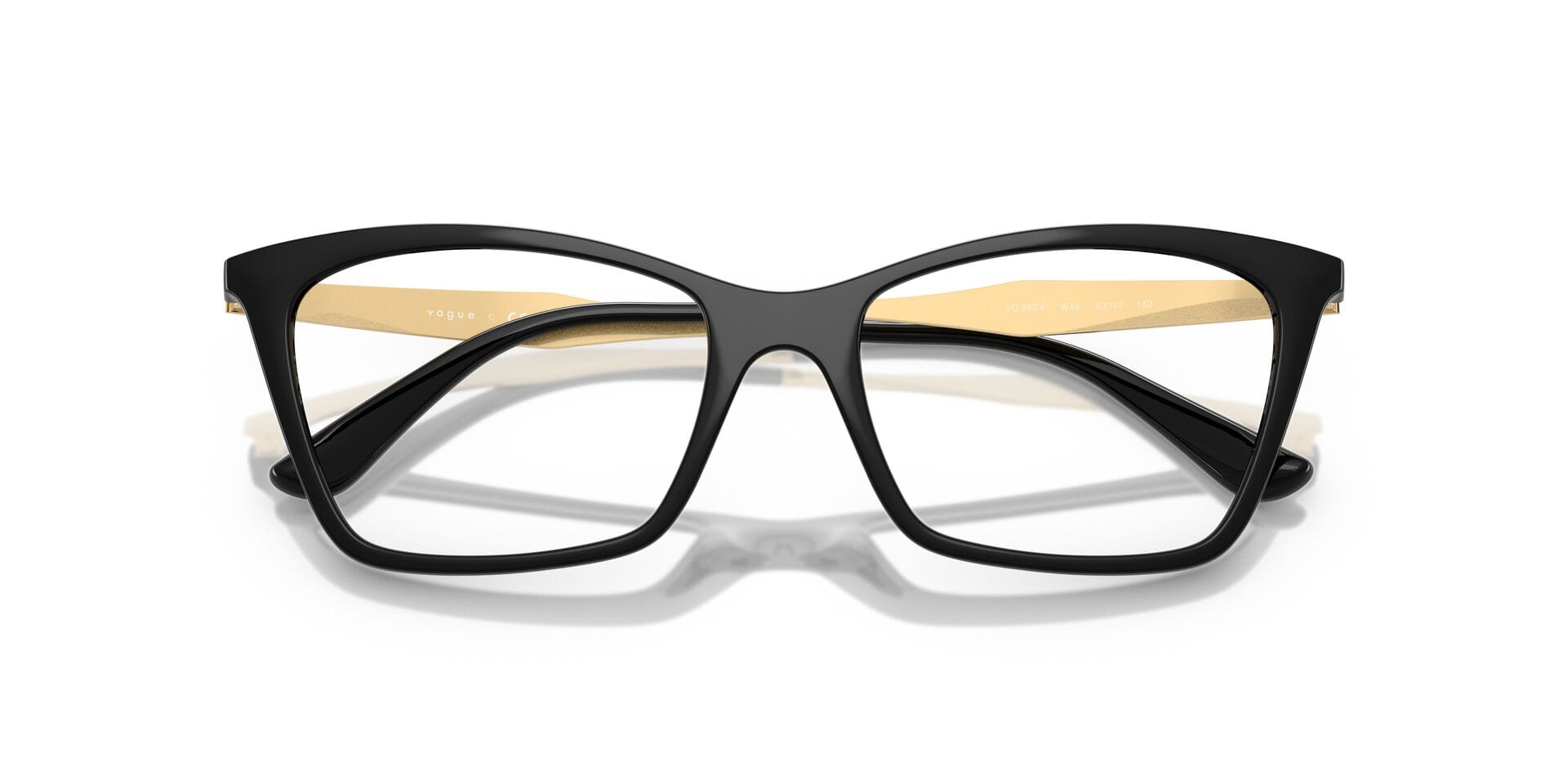 Vogue 0VO5624 Frame Black Female Full Shell Frame — Black frame — view 5