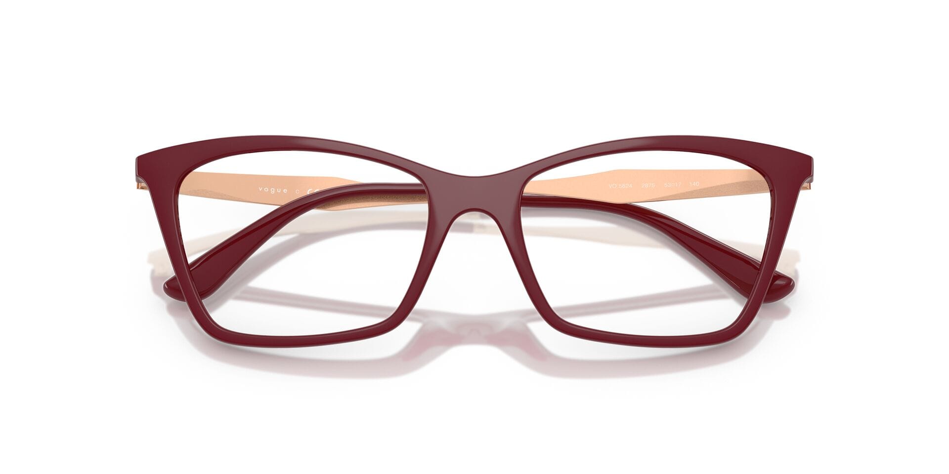 Vogue 0VO5624 Frame Purple Female Full Shell Frame — Purple frame — view 7