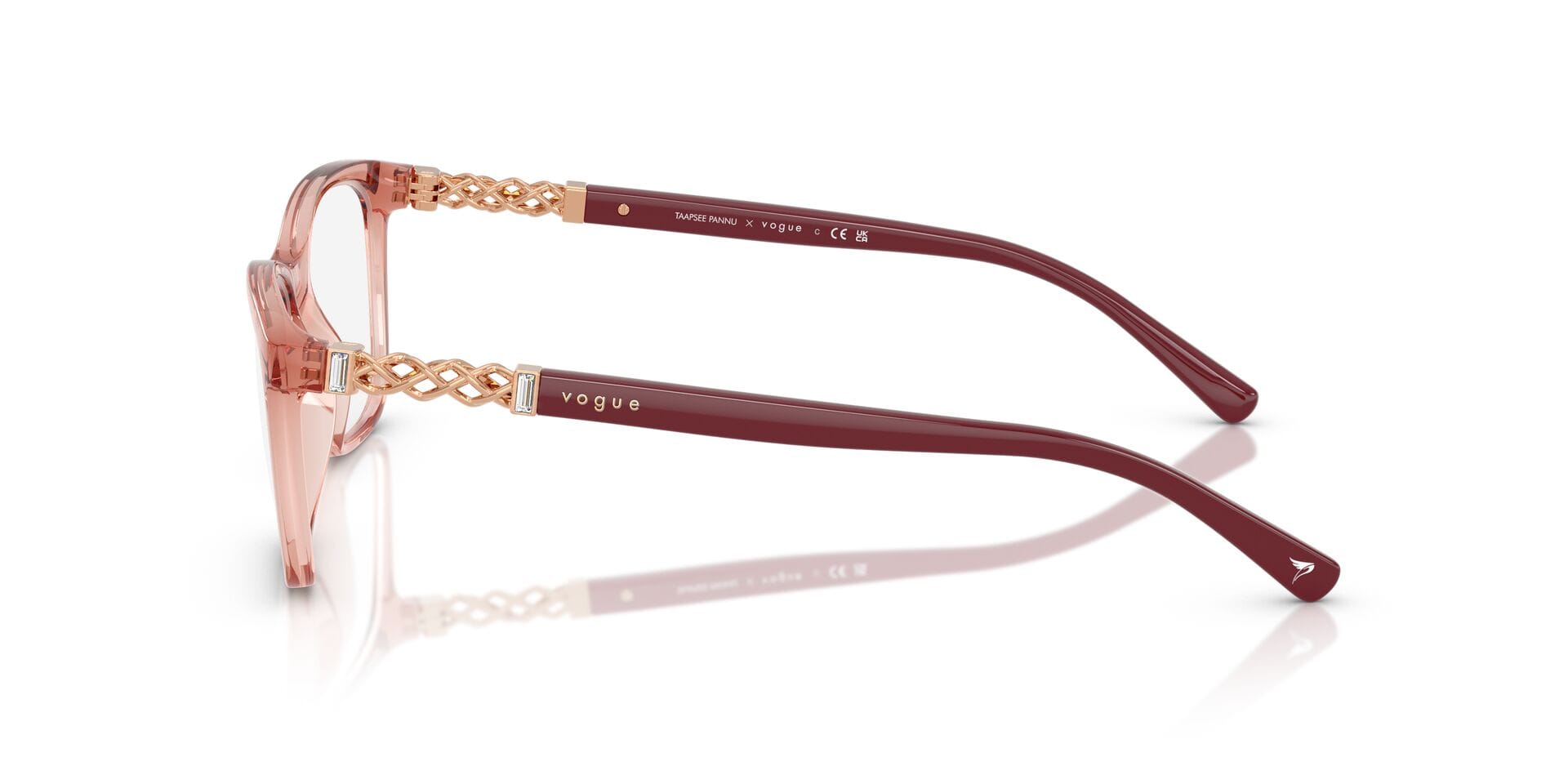Vogue 0VO5632B Frame Pink Female Full Shell Frame — Pink frame — view 4