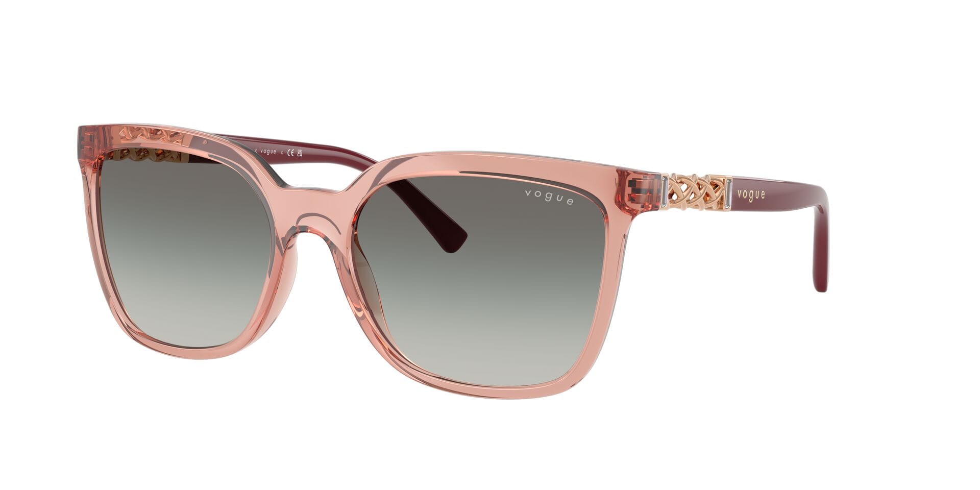 Vogue 0VO5633SB Sunglass Pink Female Full Shell Sunglass — Pink frame — view 3