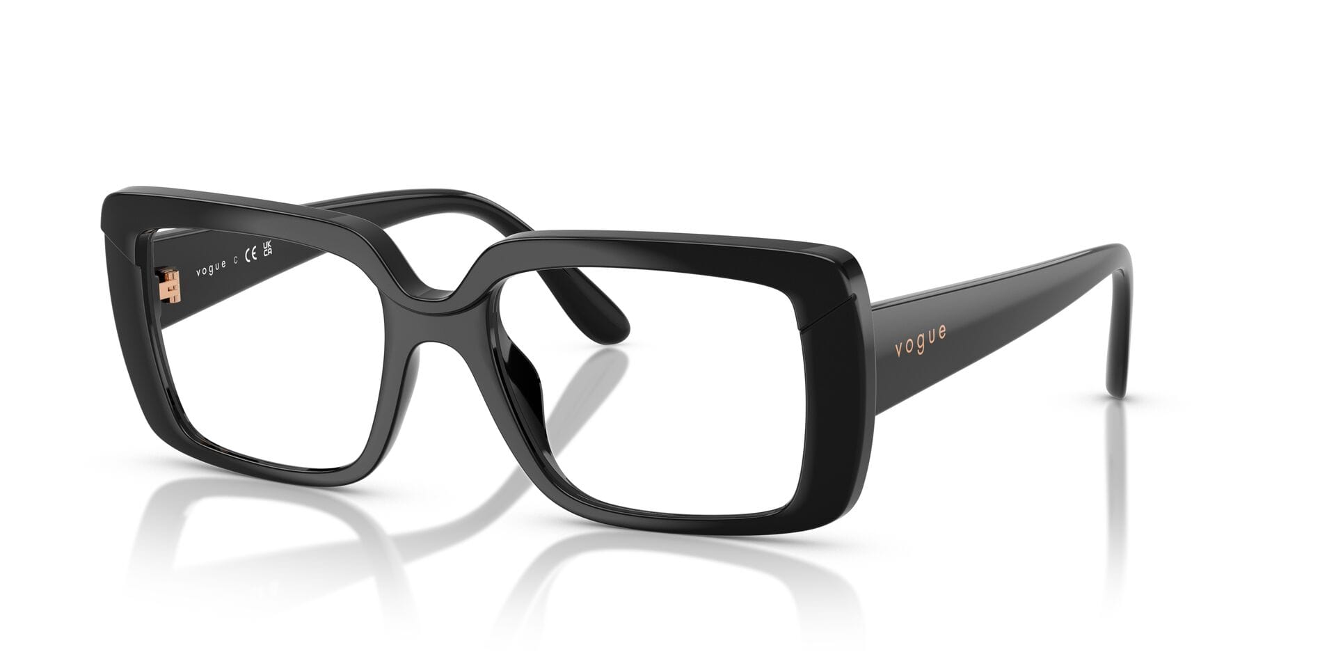 Vogue 0VO5636U Frame Black Female Full Shell Frame — Black frame — view 2