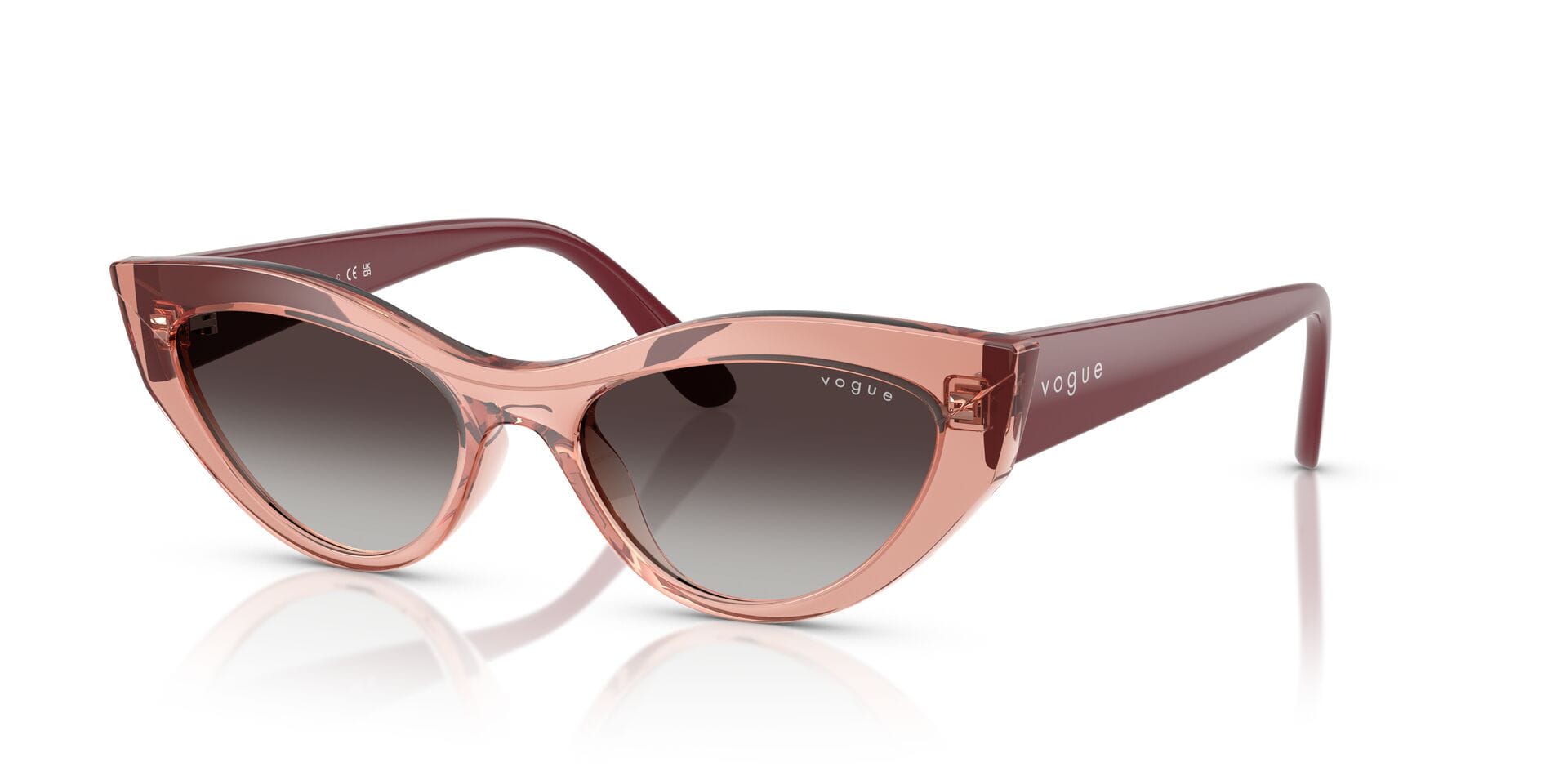 Vogue 0VO5637SU Sunglass Pink Female Full Shell Sunglass — Pink frame — view 2