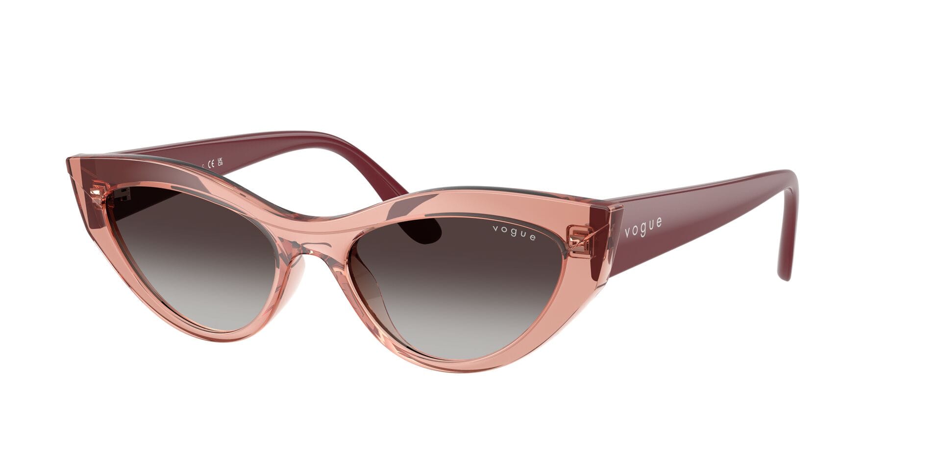 Vogue 0VO5637SU Sunglass Pink Female Full Shell Sunglass — Pink frame — view 3