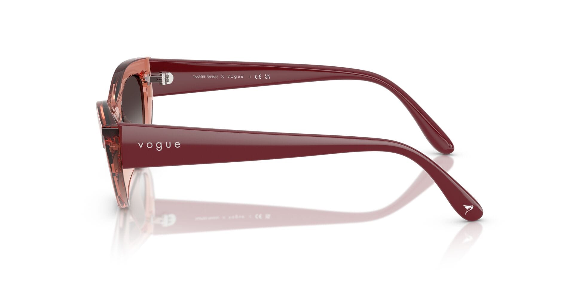 Vogue 0VO5637SU Sunglass Pink Female Full Shell Sunglass — Pink frame — view 5
