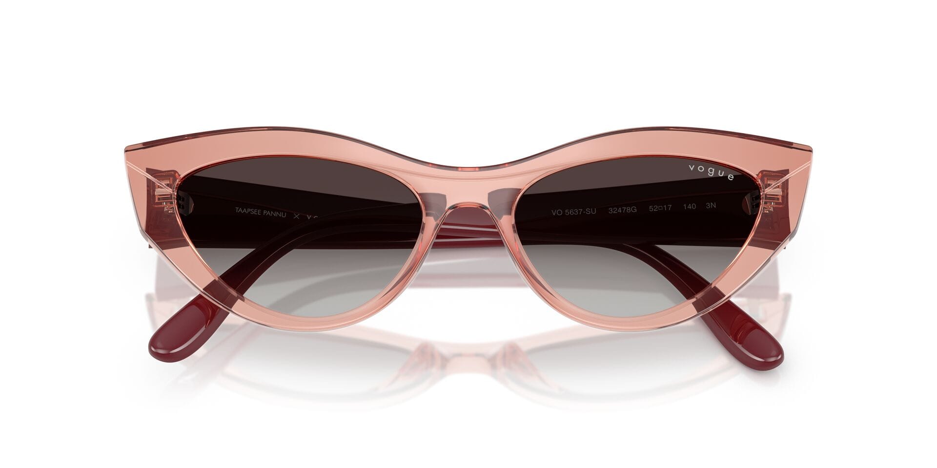 Vogue 0VO5637SU Sunglass Pink Female Full Shell Sunglass — Pink frame — view 7