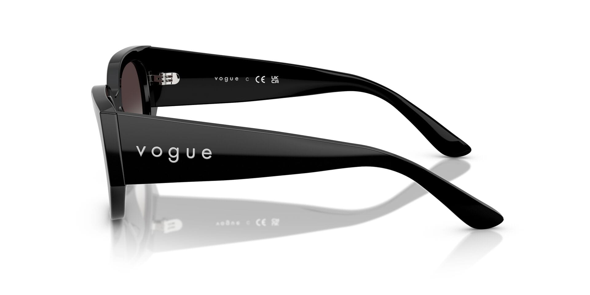 Vogue 0VO5641SU Sunglass Black Female Full Shell Sunglass — Black frame — view 4