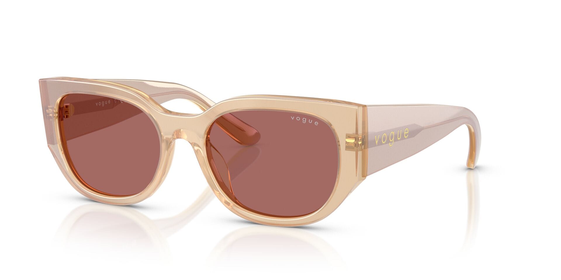Vogue 0VO5641SU Sunglass Brown Female Full Shell Sunglass — Brown frame — view 1