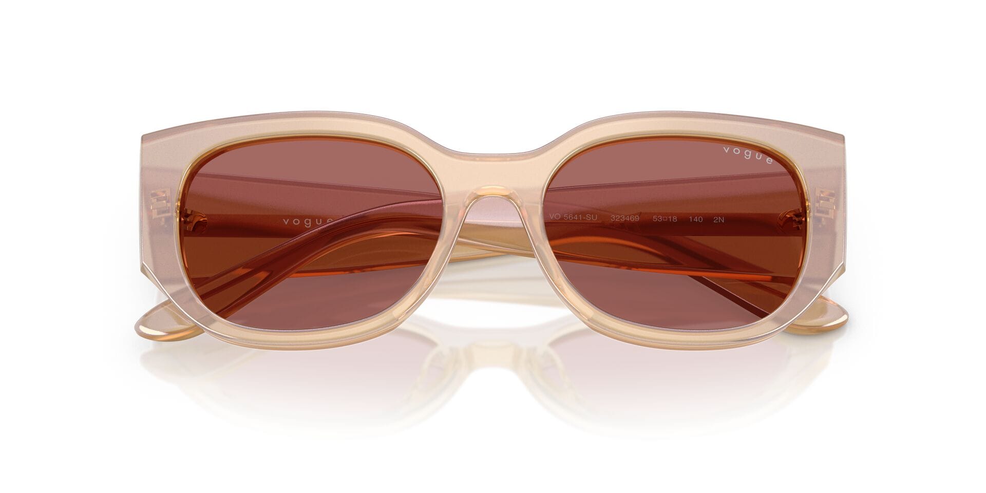 Vogue 0VO5641SU Sunglass Brown Female Full Shell Sunglass — Brown frame — view 7