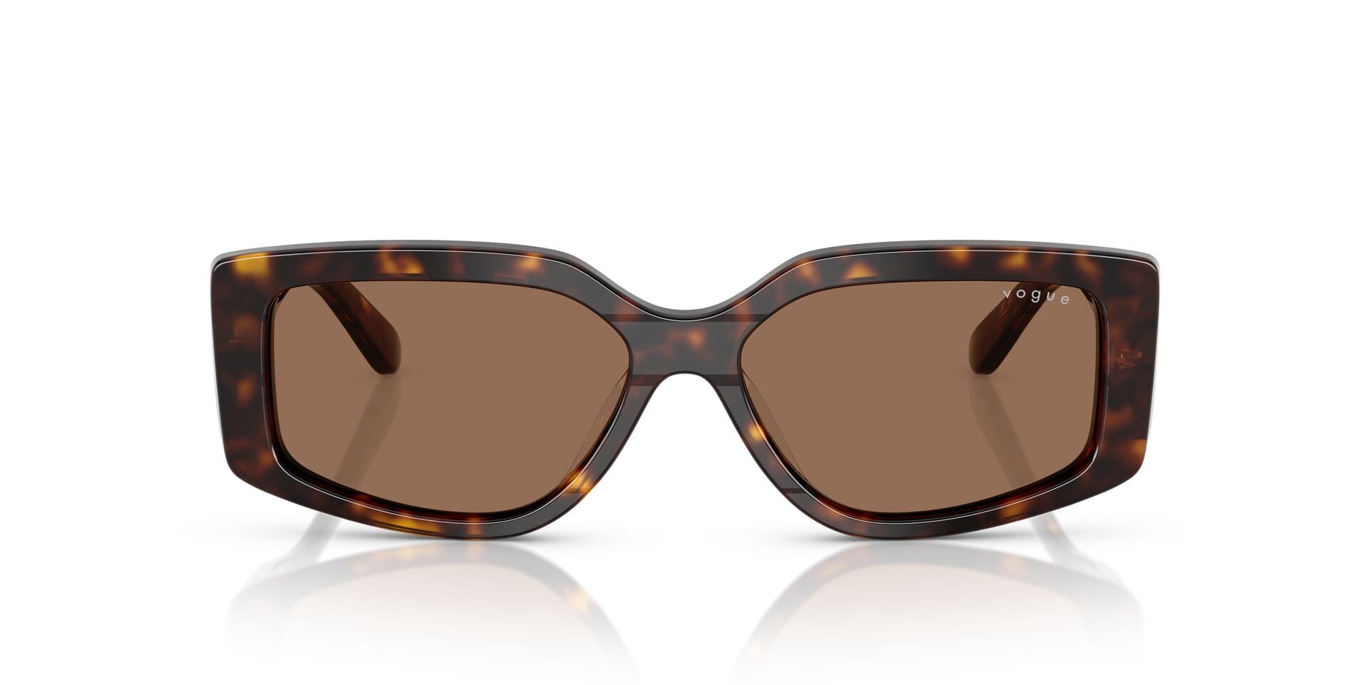 Vogue 0VO5642SU Sunglass Havana Female Full Shell Sunglass — Havana frame — view 3
