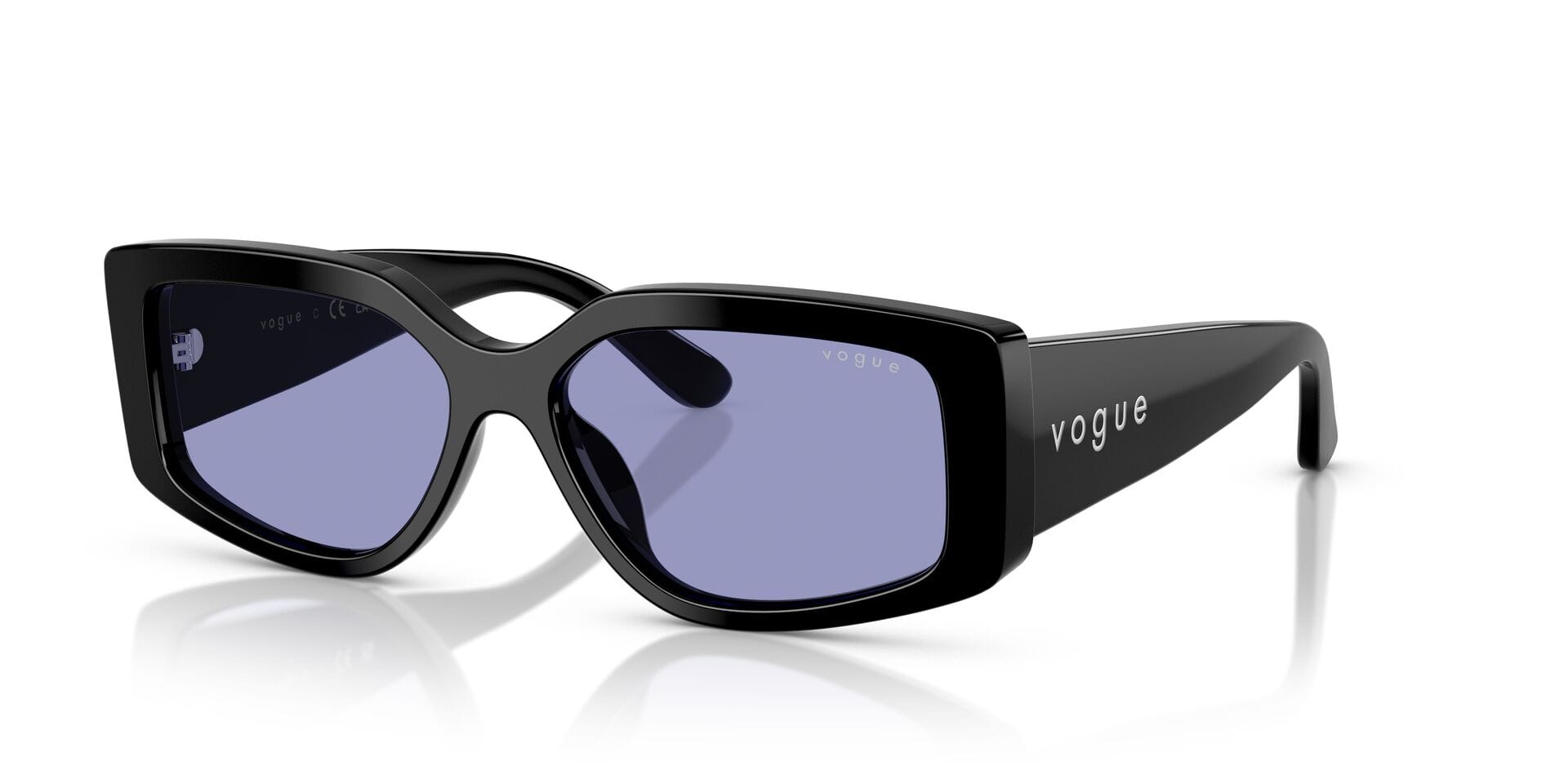 Vogue 0VO5642SU Sunglass Black Female Full Shell Sunglass — Black frame — view 2