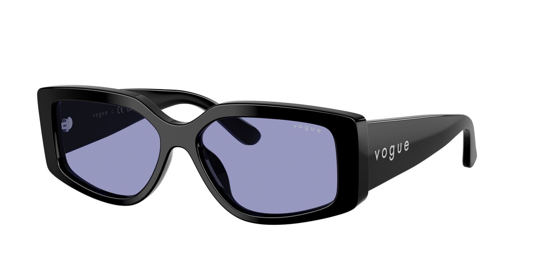 Vogue 0VO5642SU Sunglass Black Female Full Shell Sunglass — Black frame — view 3