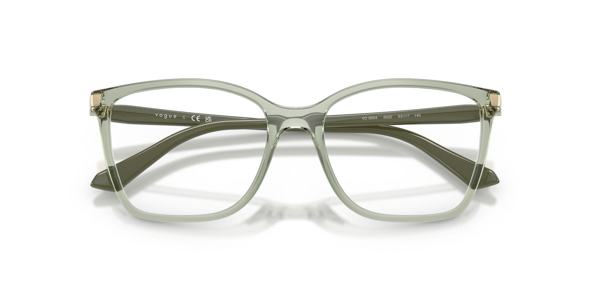 Vogue 0VO5654 Frame Green Female Full Shell Frame — Green frame — view 7