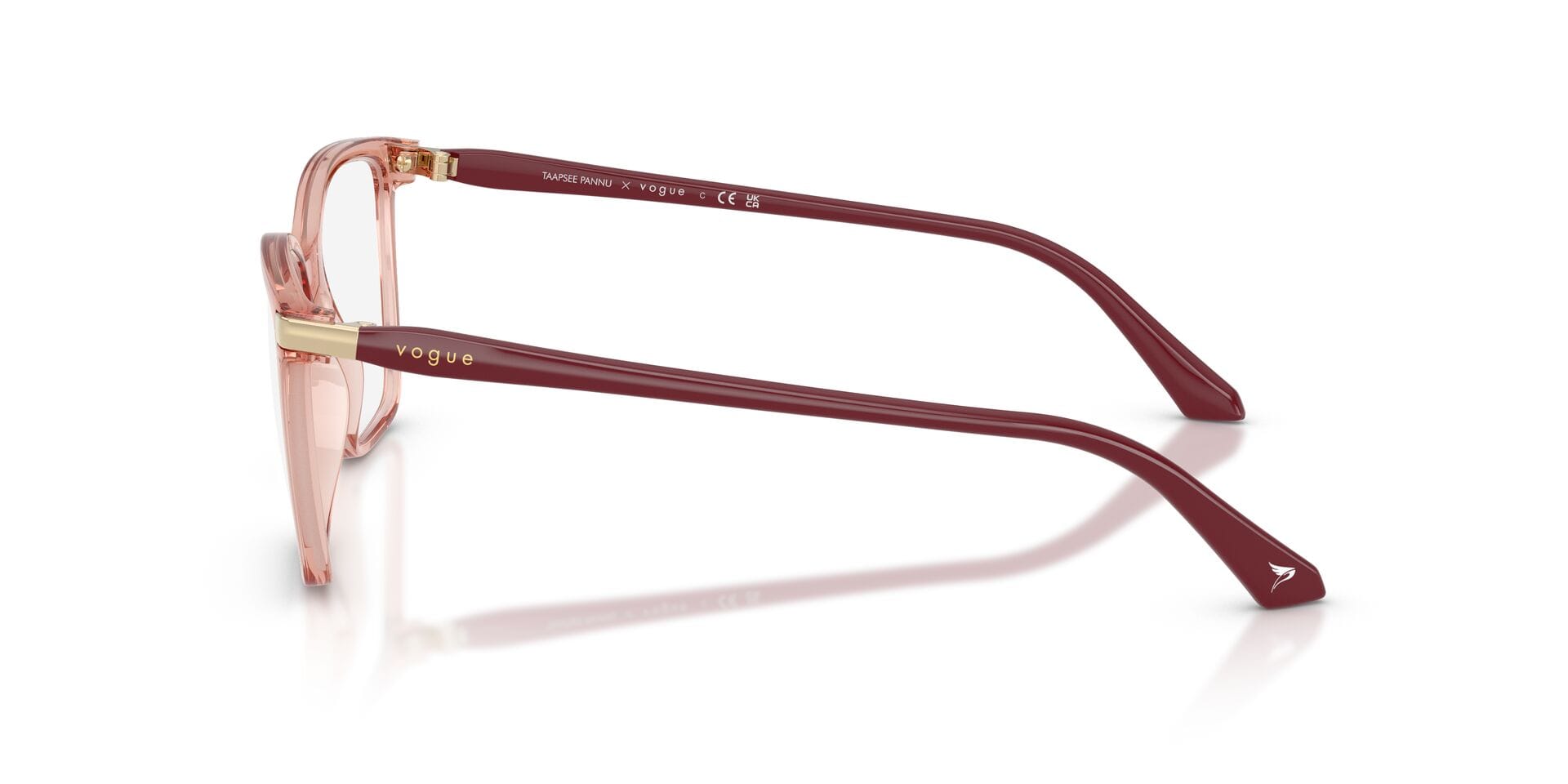Vogue 0VO5654 Frame Pink Female Full Shell Frame — Pink frame — view 5