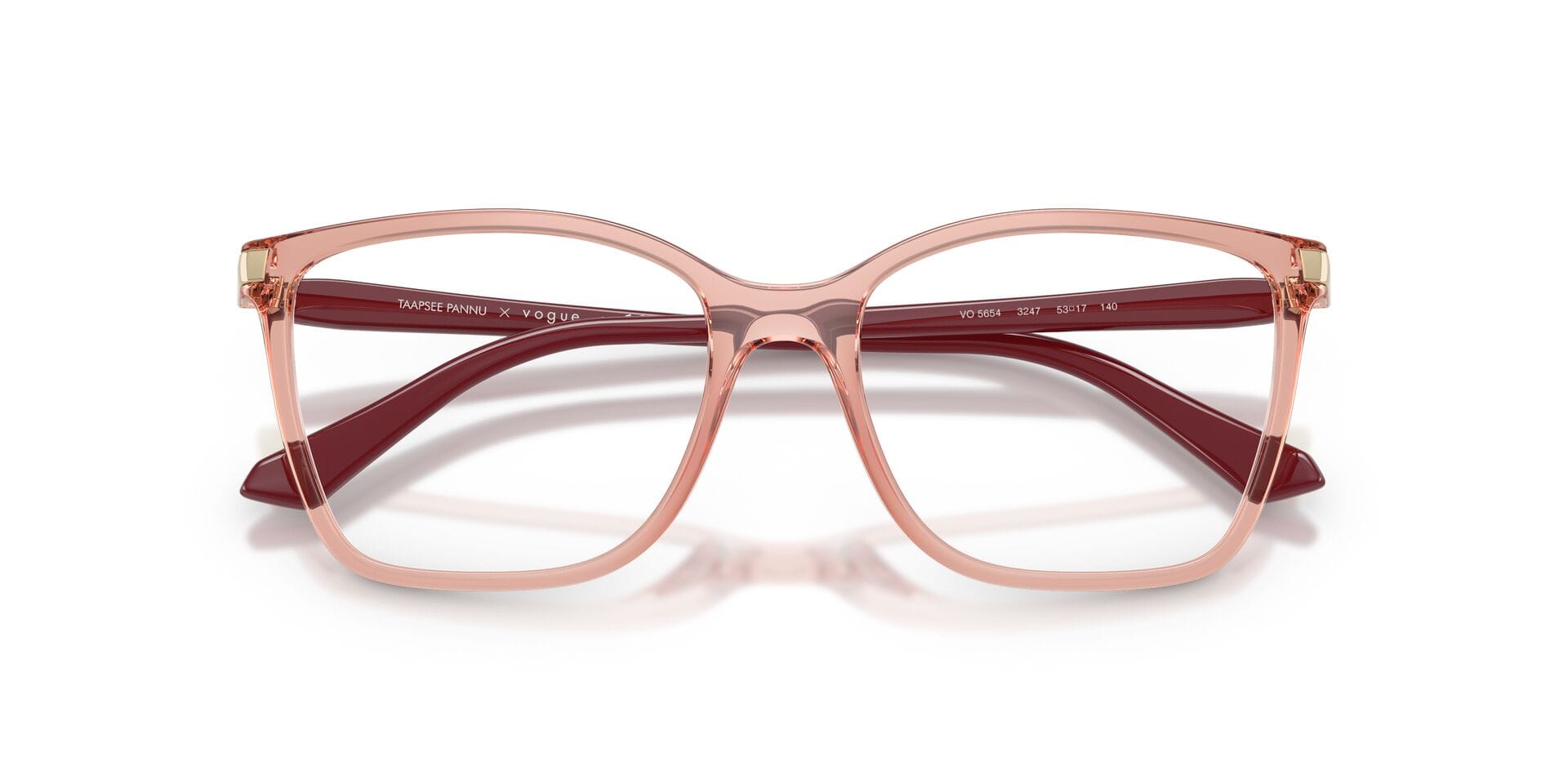 Vogue 0VO5654 Frame Pink Female Full Shell Frame — Pink frame — view 7