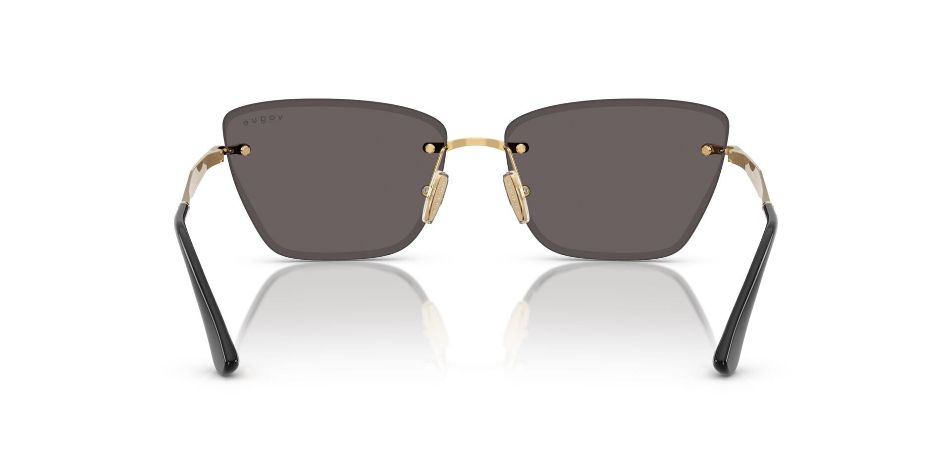 Vogue 0VO4332S Sunglass Gold Female RimLess Metal Sunglass — Gold frame — view 6