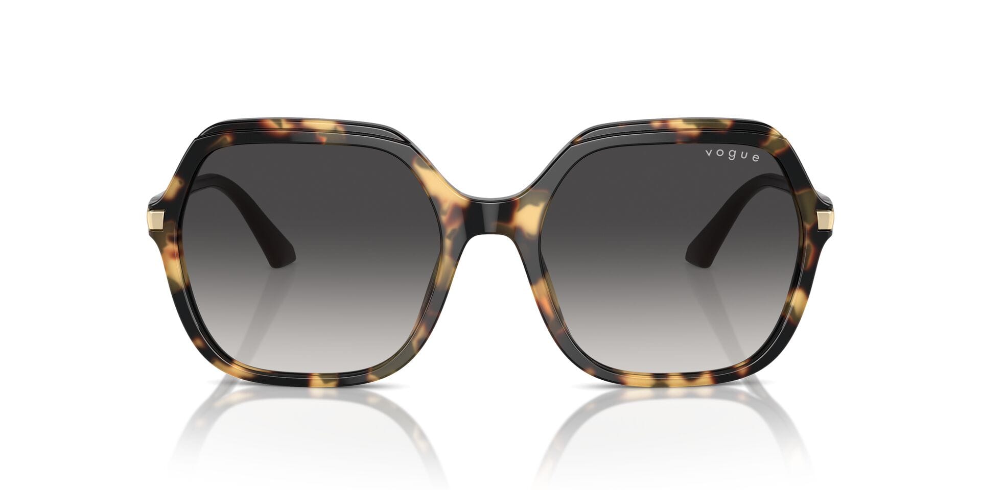 Vogue 0VO5561S Sunglass Tortoise Female Full Shell Sunglass — Tortoise frame — view 4