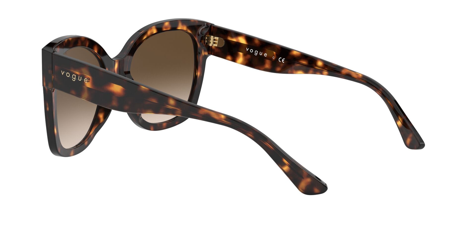 Vogue 0VO5538S Sunglass Havana Female Full Shell Sunglass — Havana frame — view 5