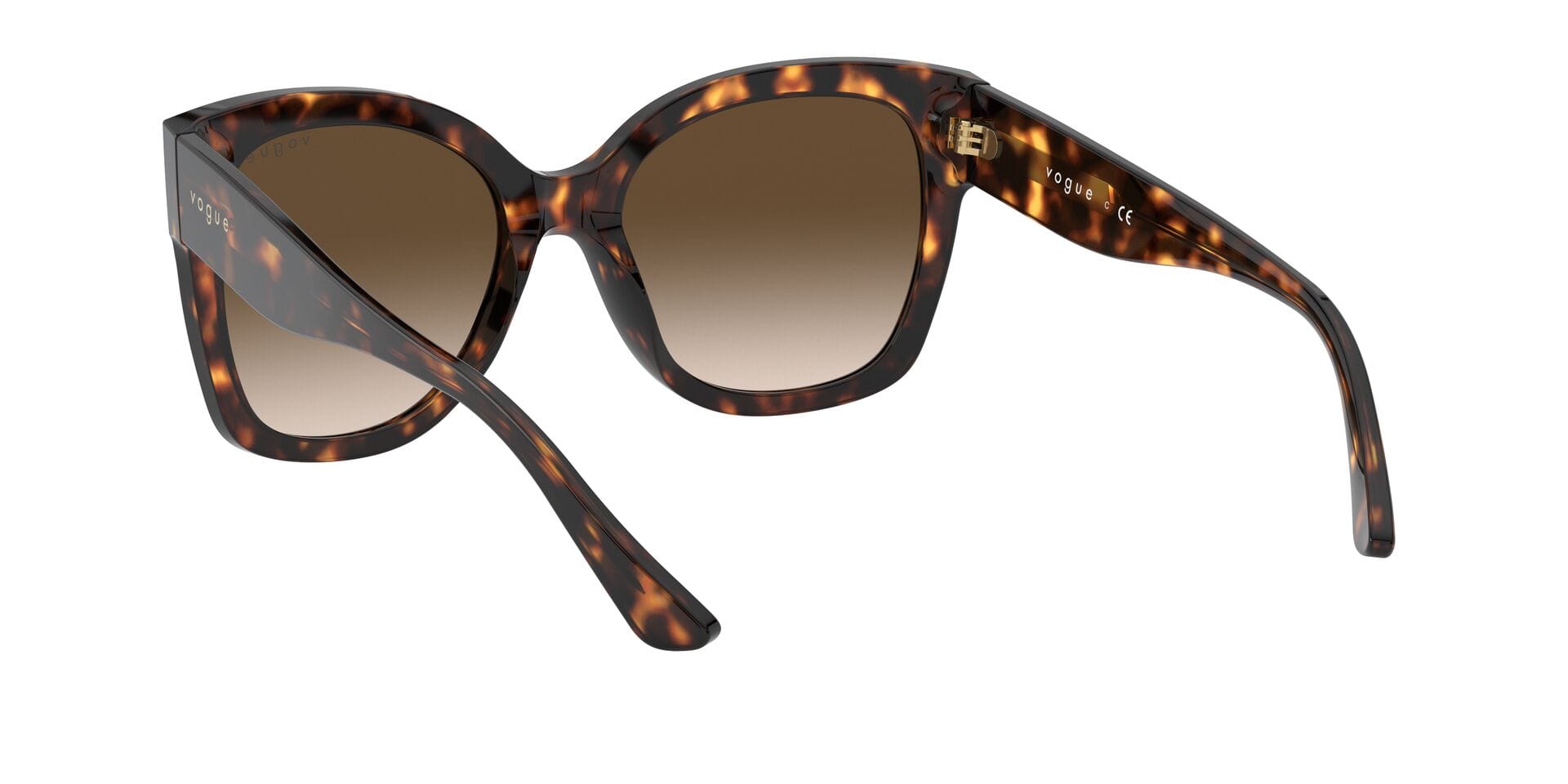 Vogue 0VO5538S Sunglass Havana Female Full Shell Sunglass — Havana frame — view 6
