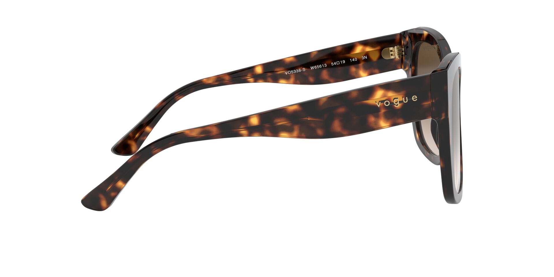 Vogue 0VO5538S Sunglass Havana Female Full Shell Sunglass — Havana frame — view 10