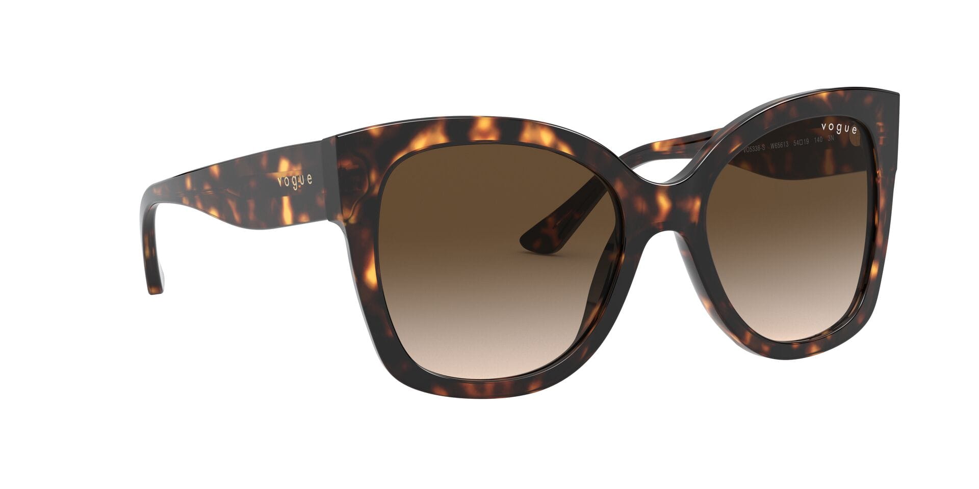 Vogue 0VO5538S Sunglass Havana Female Full Shell Sunglass — Havana frame — view 12