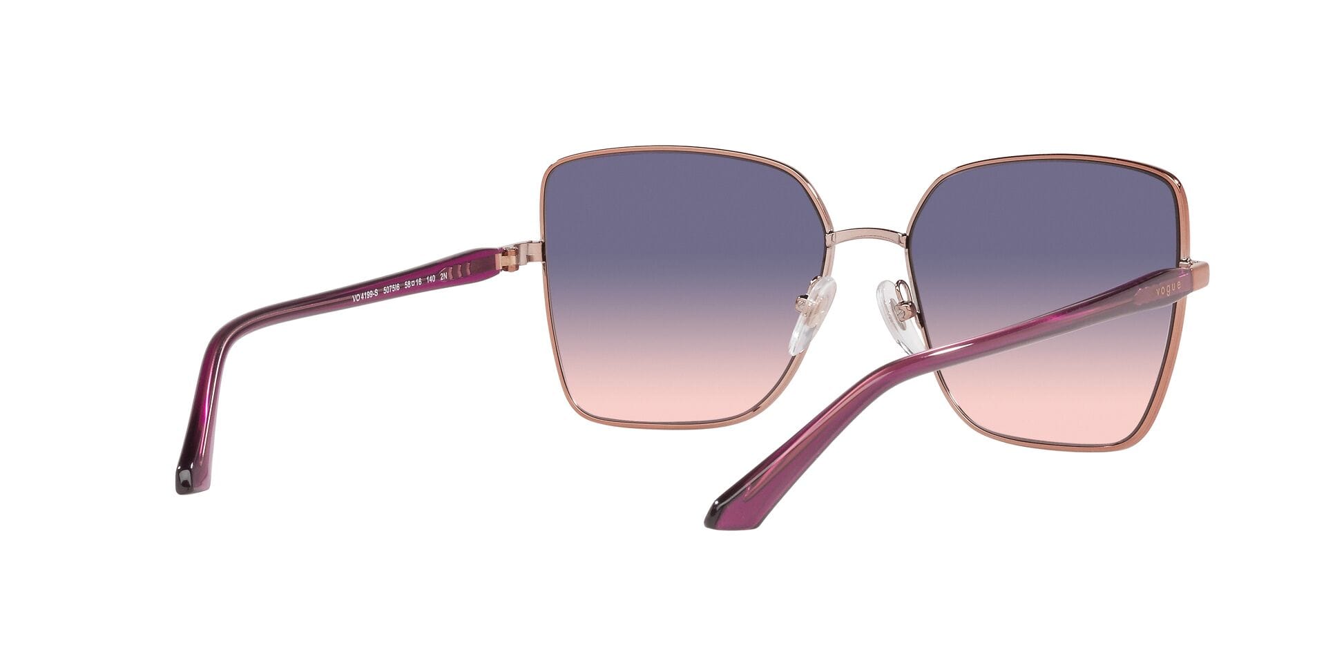 Vogue 0VO4199S Sunglass Pink Female Full Metal Sunglass — Pink frame — view 8
