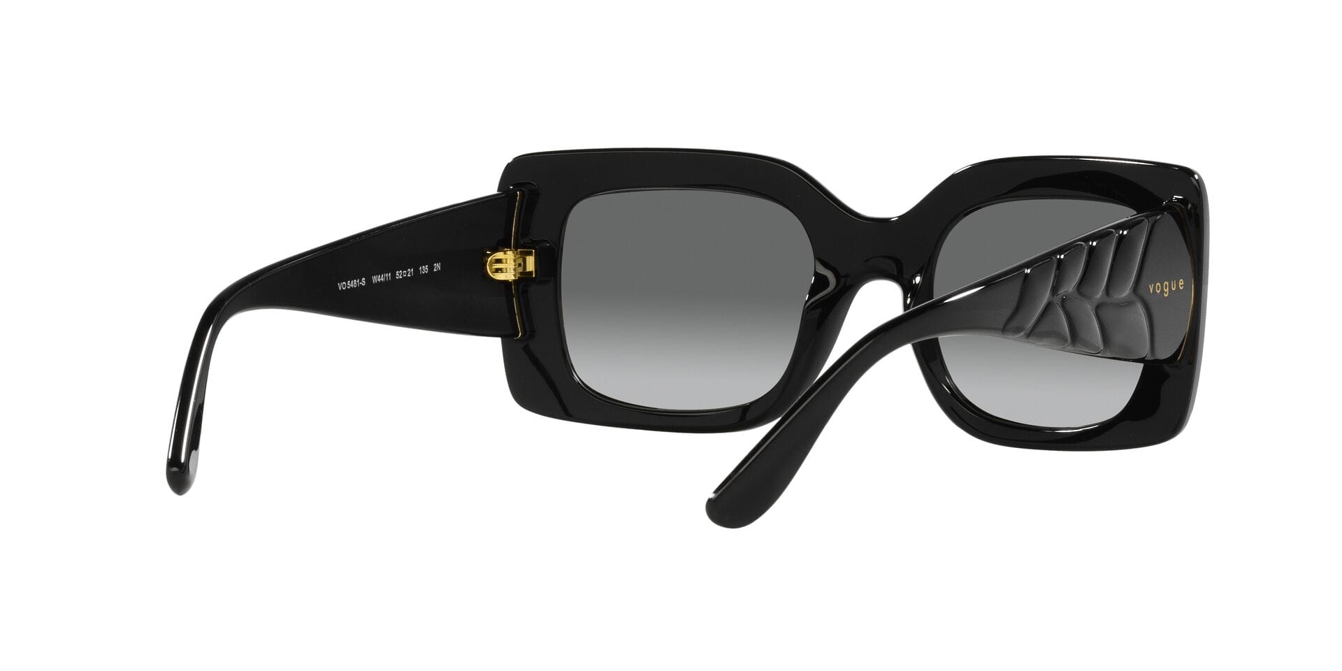 Rayban 0VO5481S Sunglass Black Female Full Shell Sunglass — Black frame — view 8