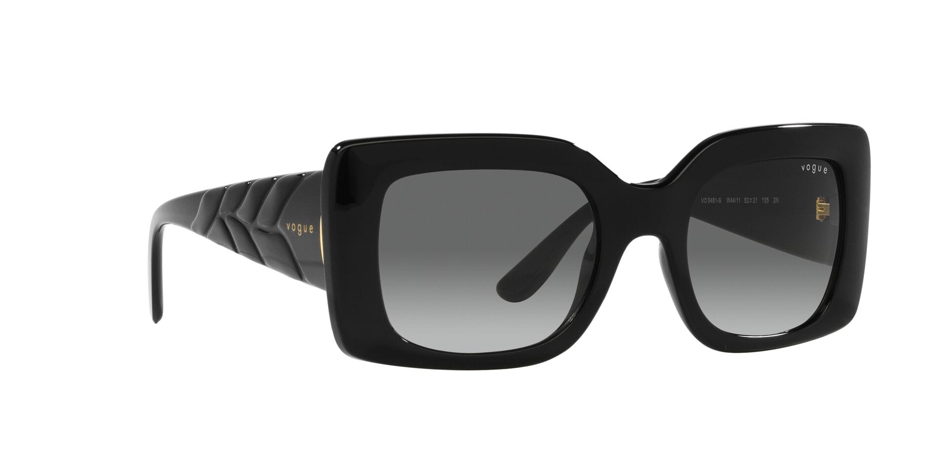 Rayban 0VO5481S Sunglass Black Female Full Shell Sunglass — Black frame — view 12