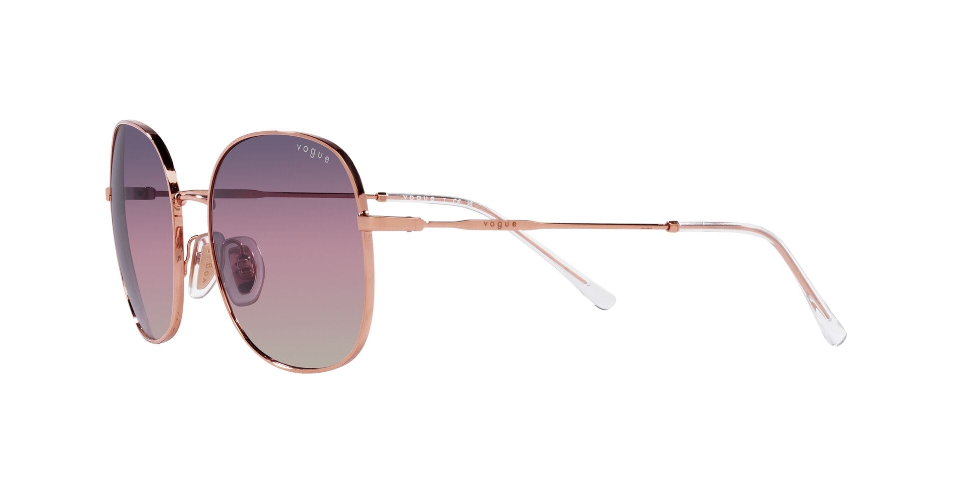 Vogue 0VO4272S Sunglass Rose Gold Female Full Metal Sunglass — Rose Gold frame — view 3