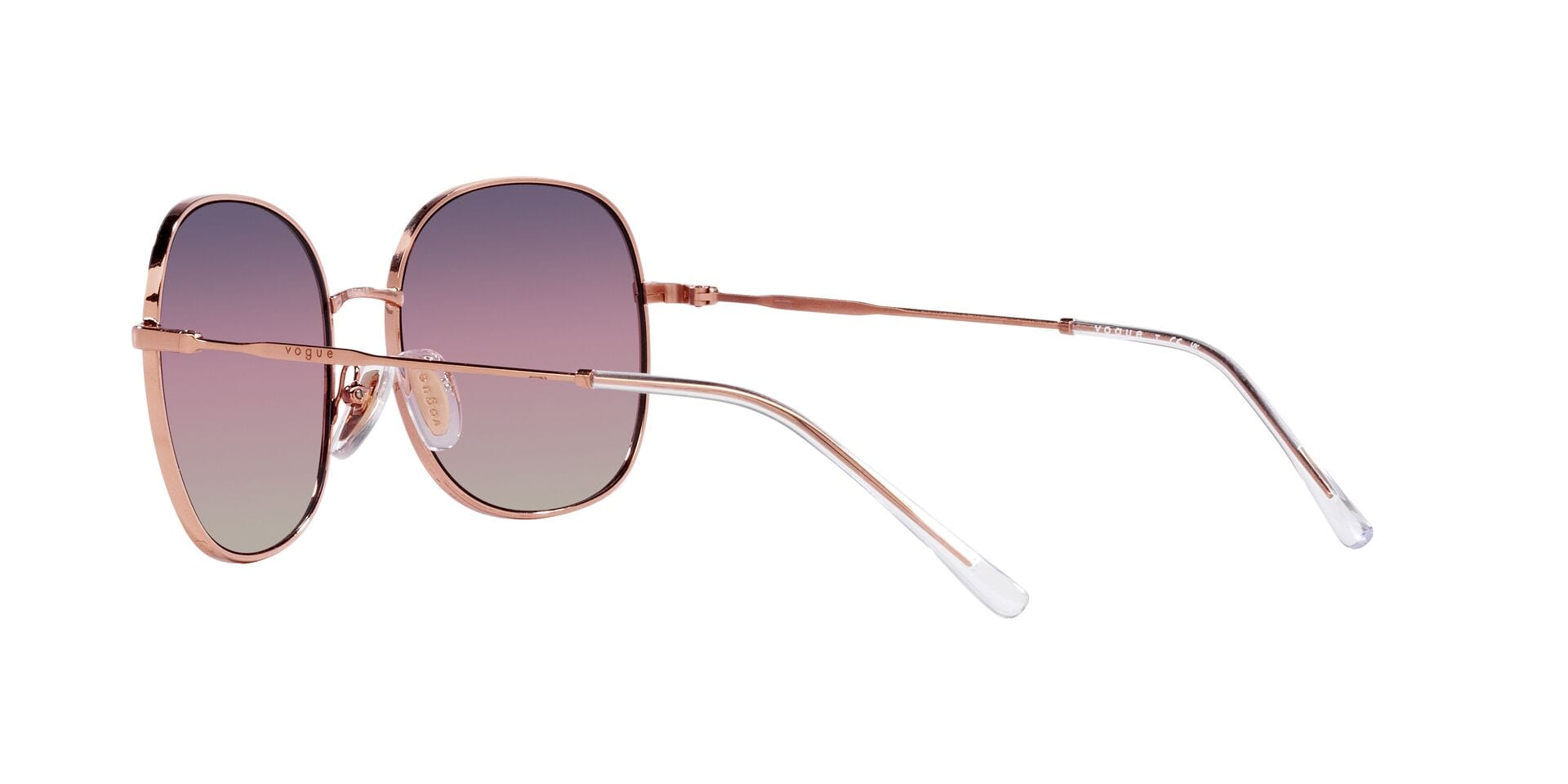 Vogue 0VO4272S Sunglass Rose Gold Female Full Metal Sunglass — Rose Gold frame — view 5