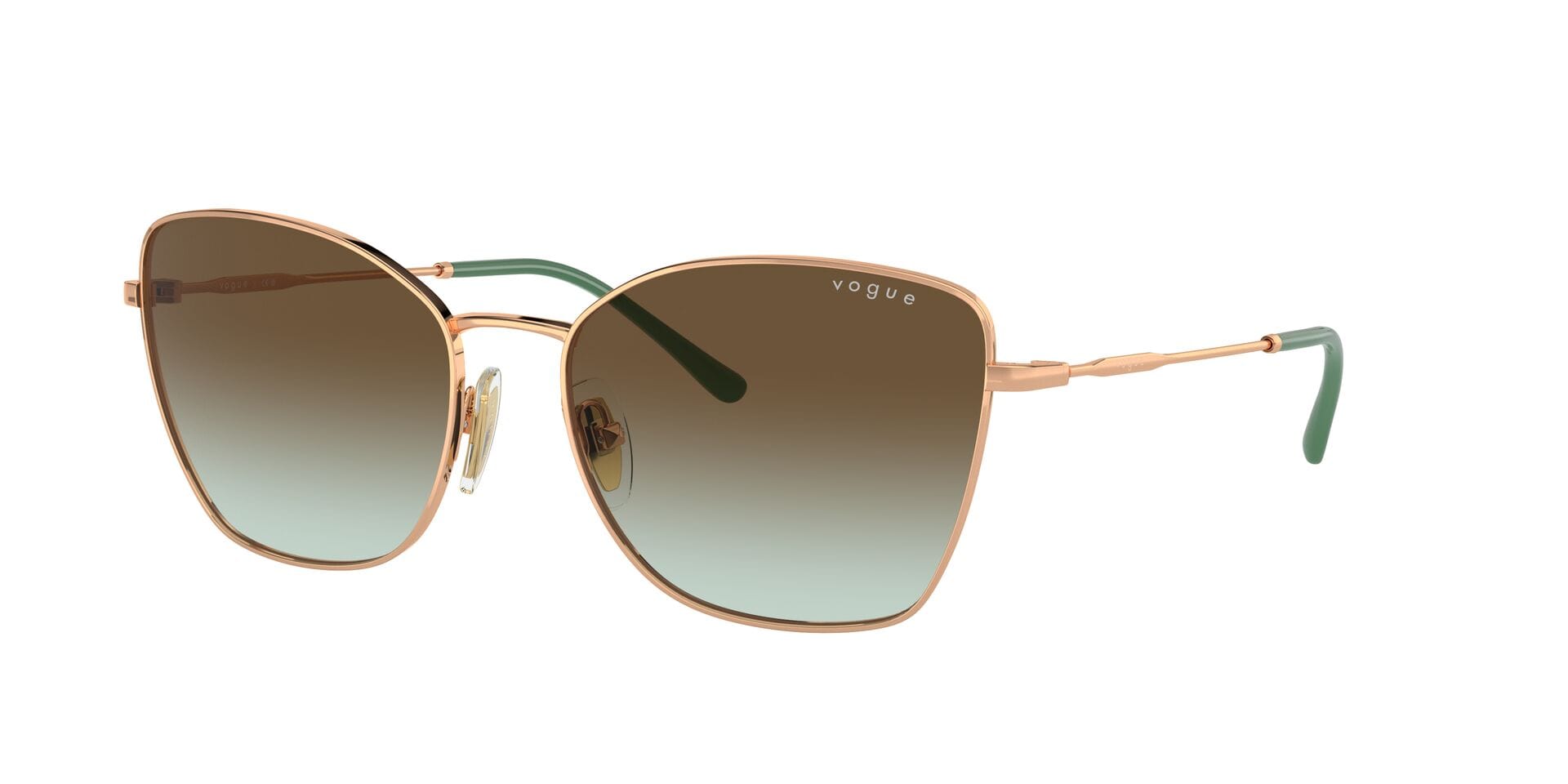 Vogue 0VO4279S Sunglass Rose Gold Female Full Metal Sunglass — Rose Gold frame — view 3